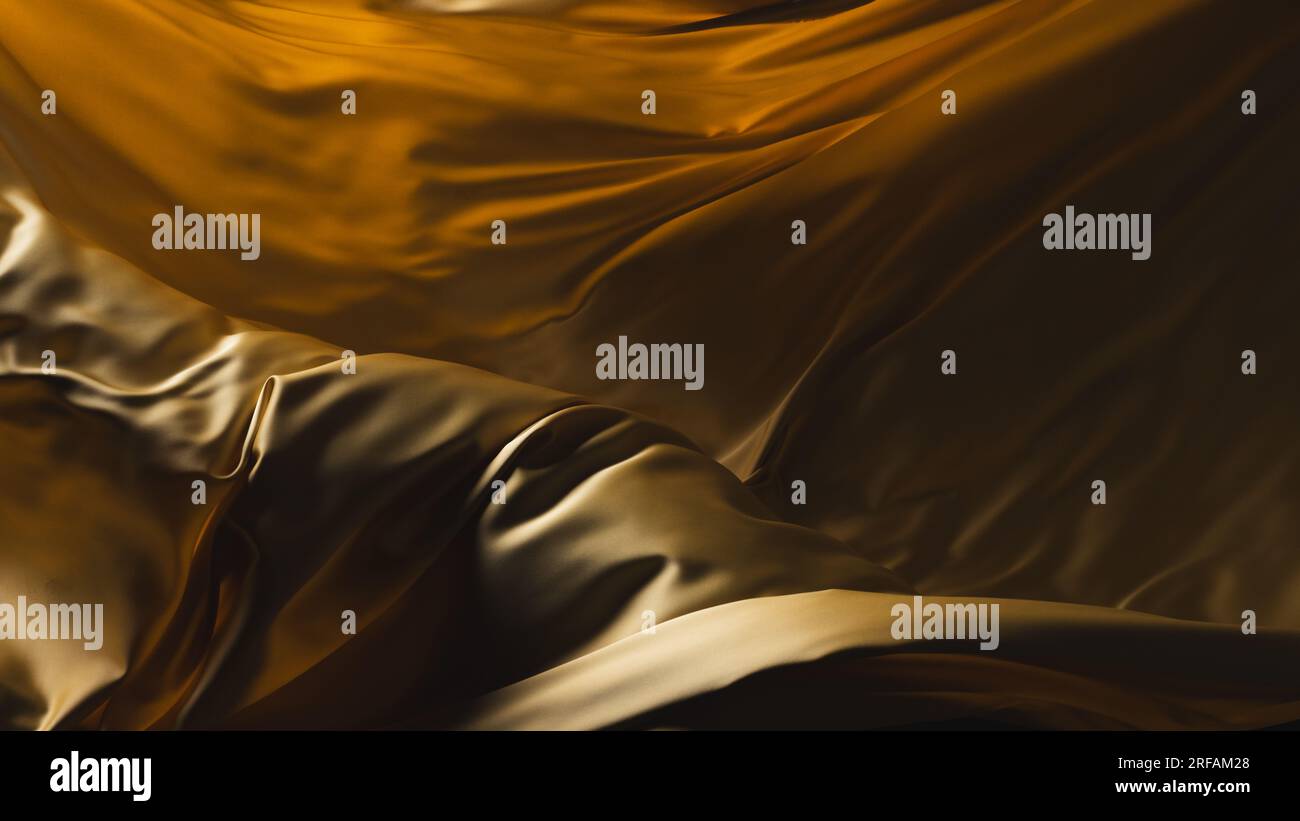 Gold silk fabric hi-res stock photography and images - Alamy