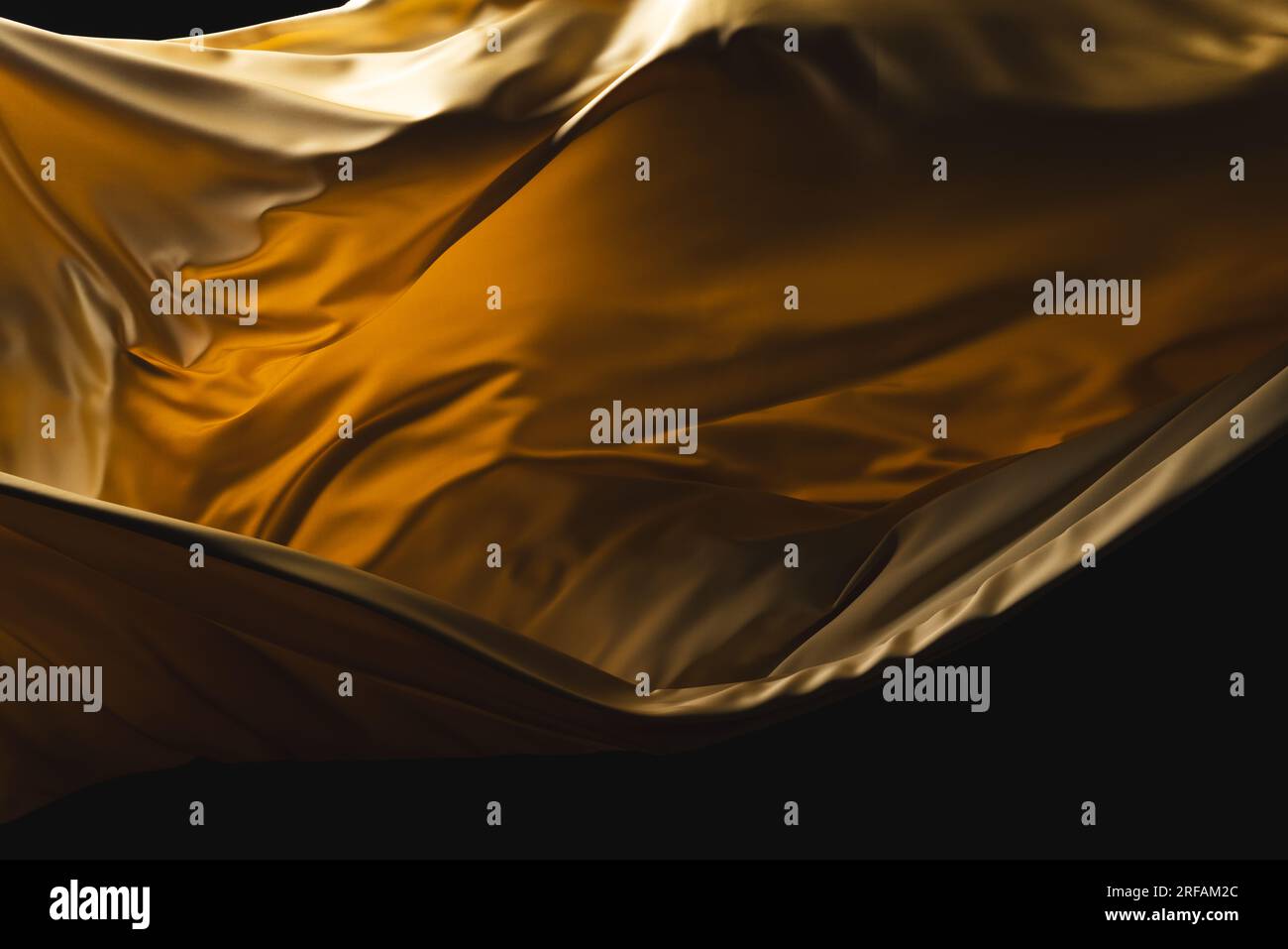 Gold silk fabric hi-res stock photography and images - Alamy