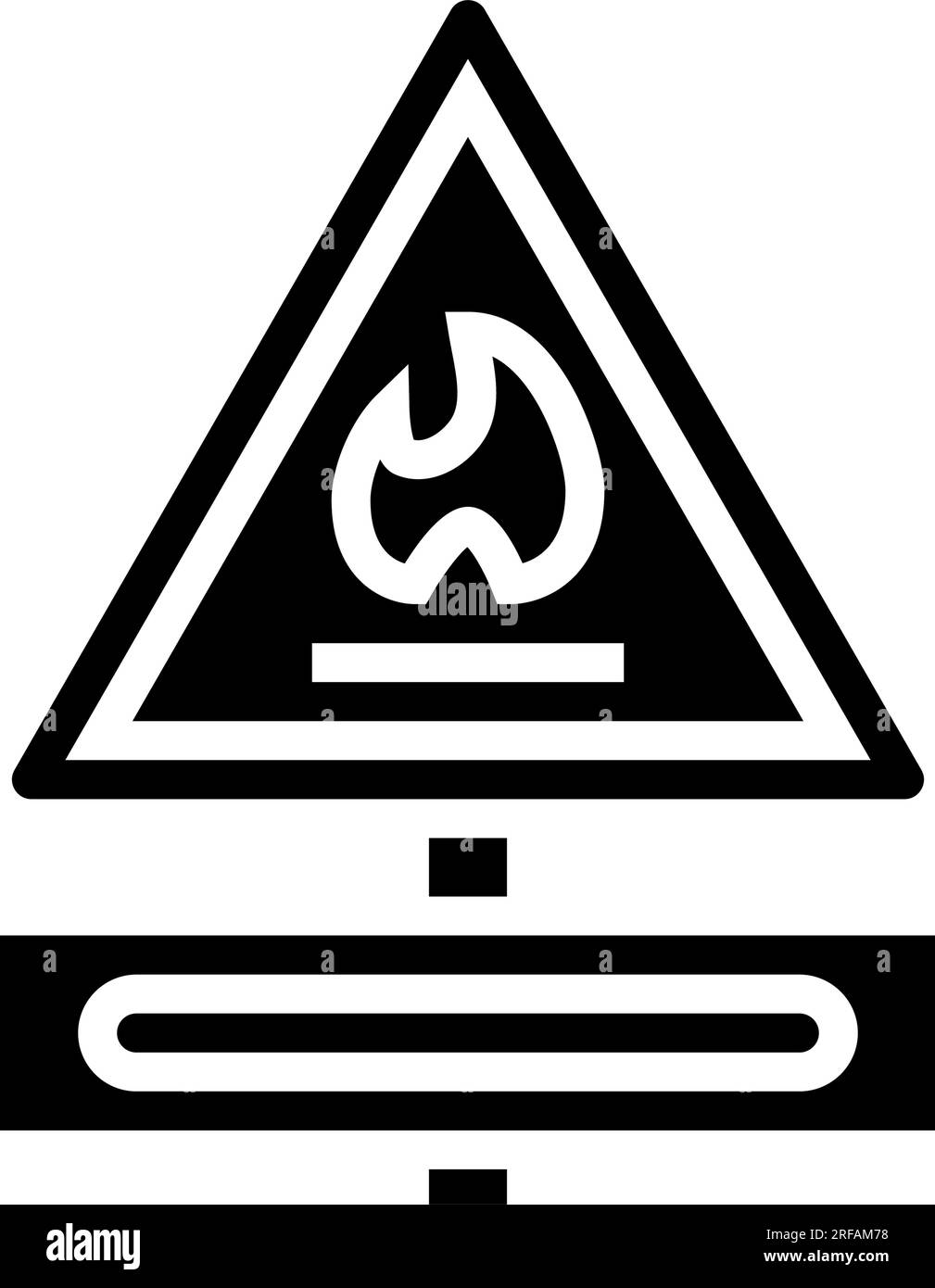 safety gas service glyph icon vector illustration Stock Vector Image ...