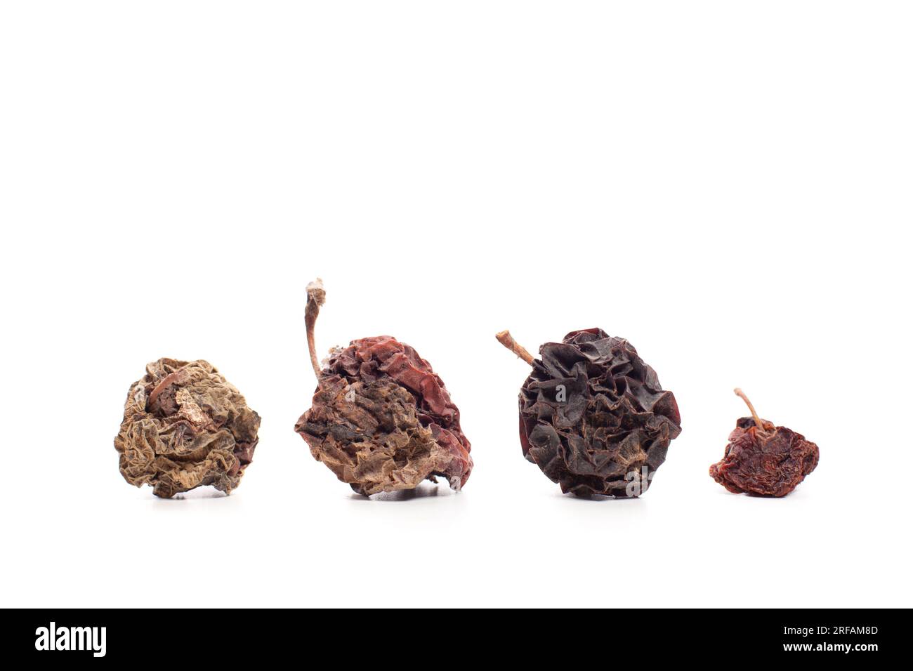 Expired food products dried fruits isolated on white background Stock Photo Alamy