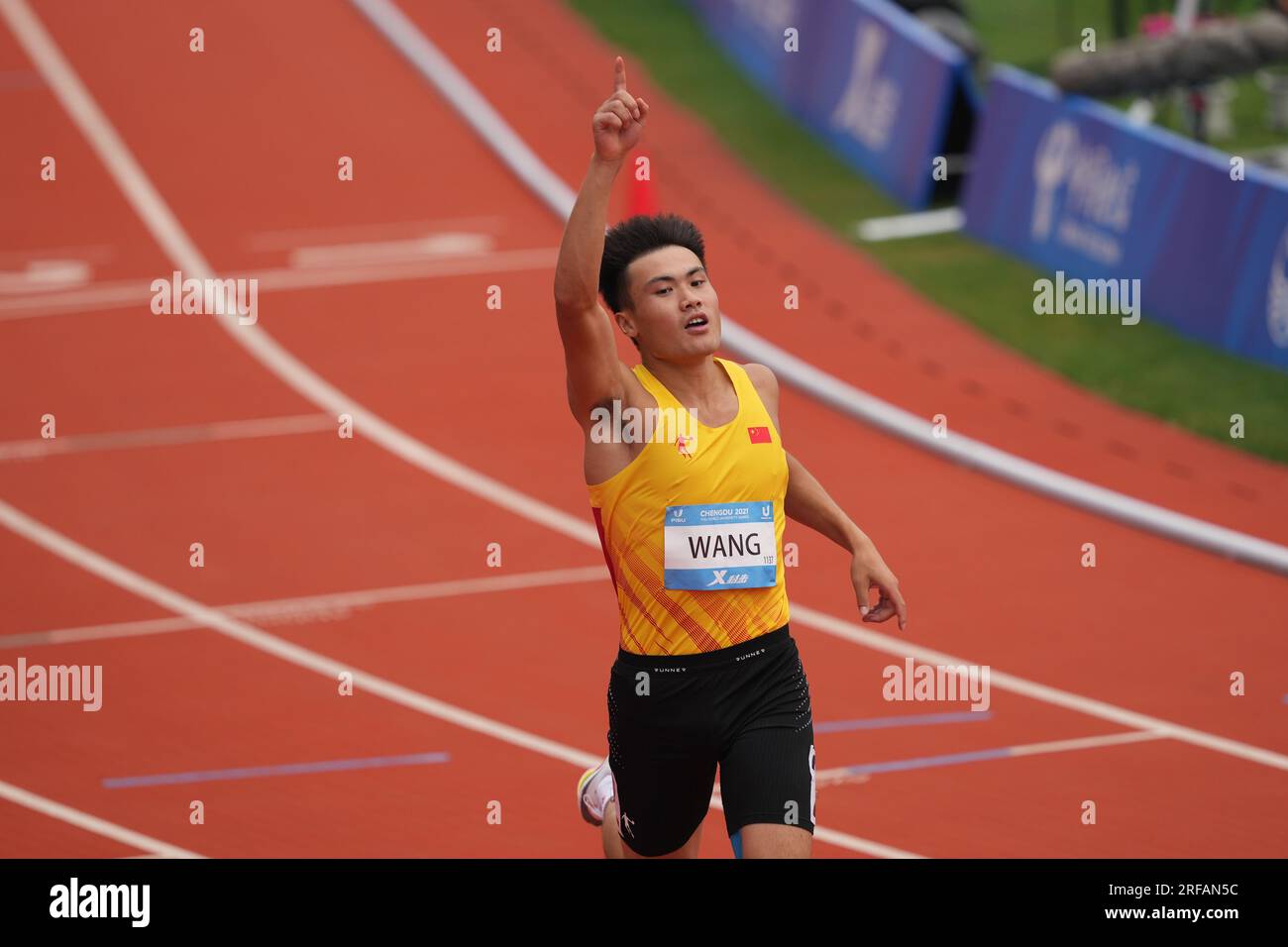 Chengdu, China's Sichuan Province. 2nd Aug, 2023. Wang Zhipeng of China ...