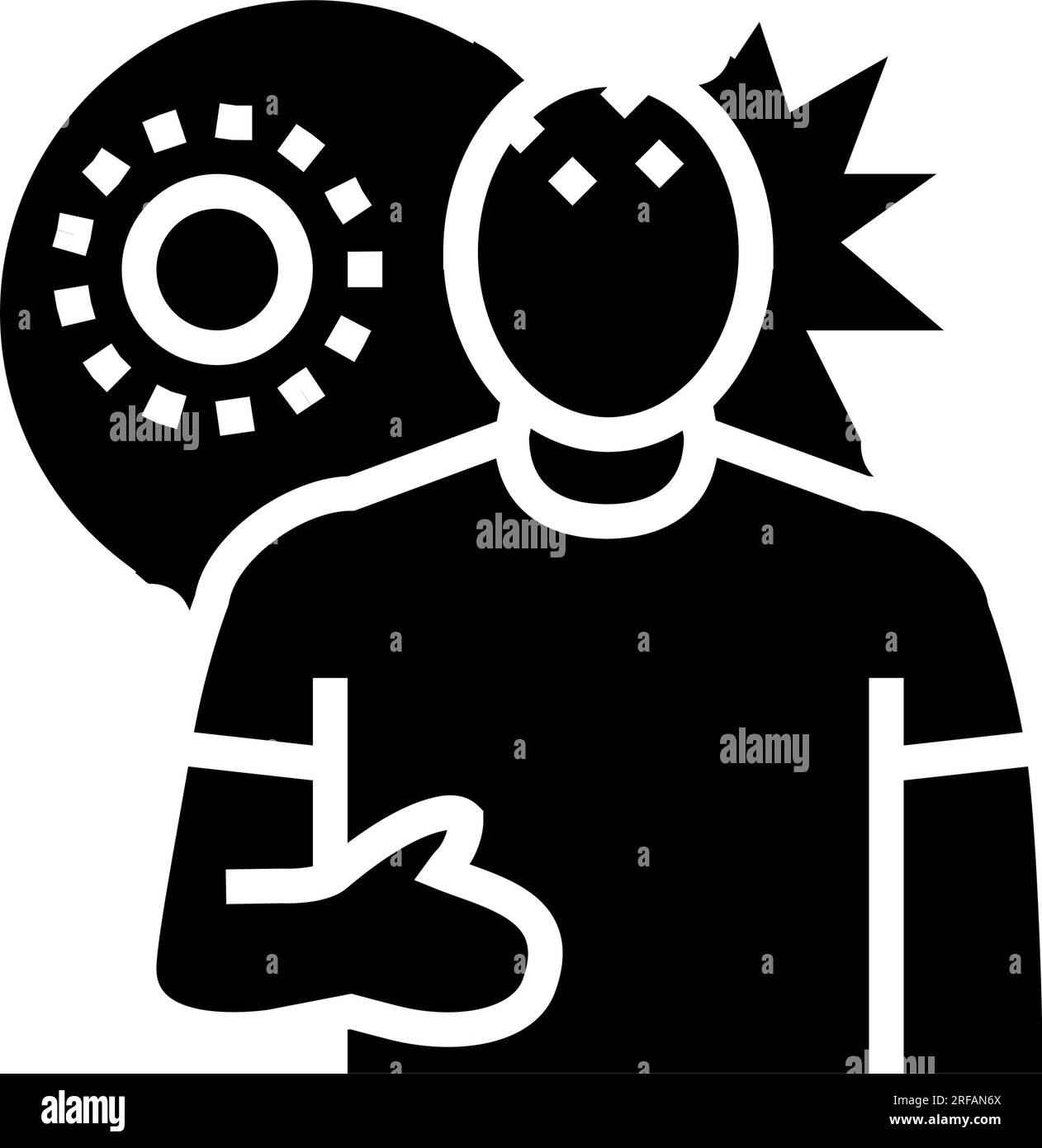 heat stroke glyph icon vector illustration Stock Vector Image & Art - Alamy