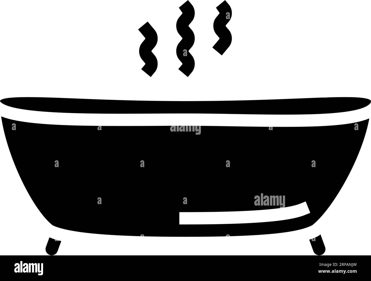 hot bath glyph icon vector illustration Stock Vector Image & Art Alamy