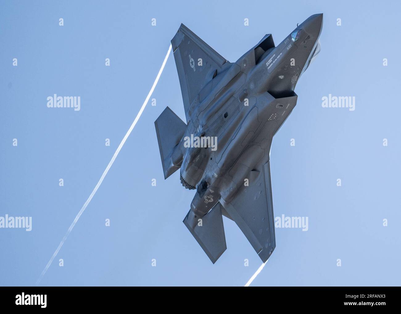 U.S. Air Force F35A Lightning II Demonstration Team during Air Show at