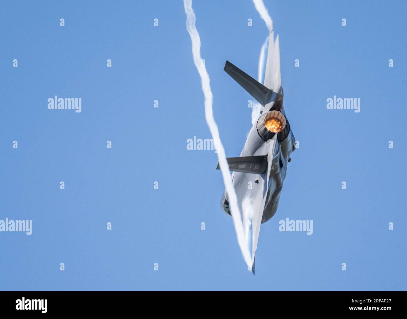 U.S. Air Force F35A Lightning II Demonstration Team during Air Show at