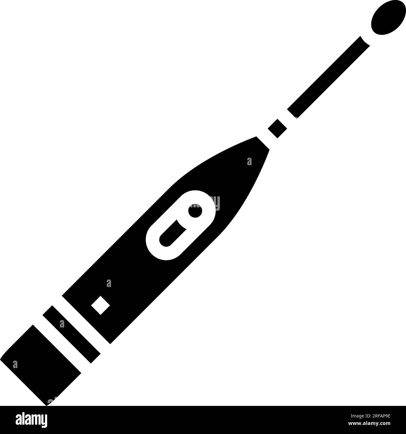 toothbrush hygiene glyph icon vector illustration Stock Vector Image ...