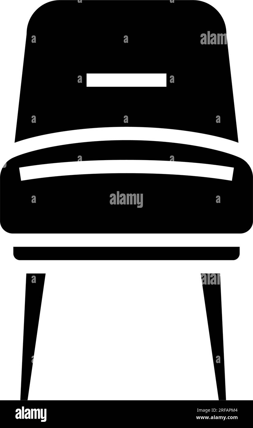 chair soft cozy glyph icon vector illustration Stock Vector Image & Art ...