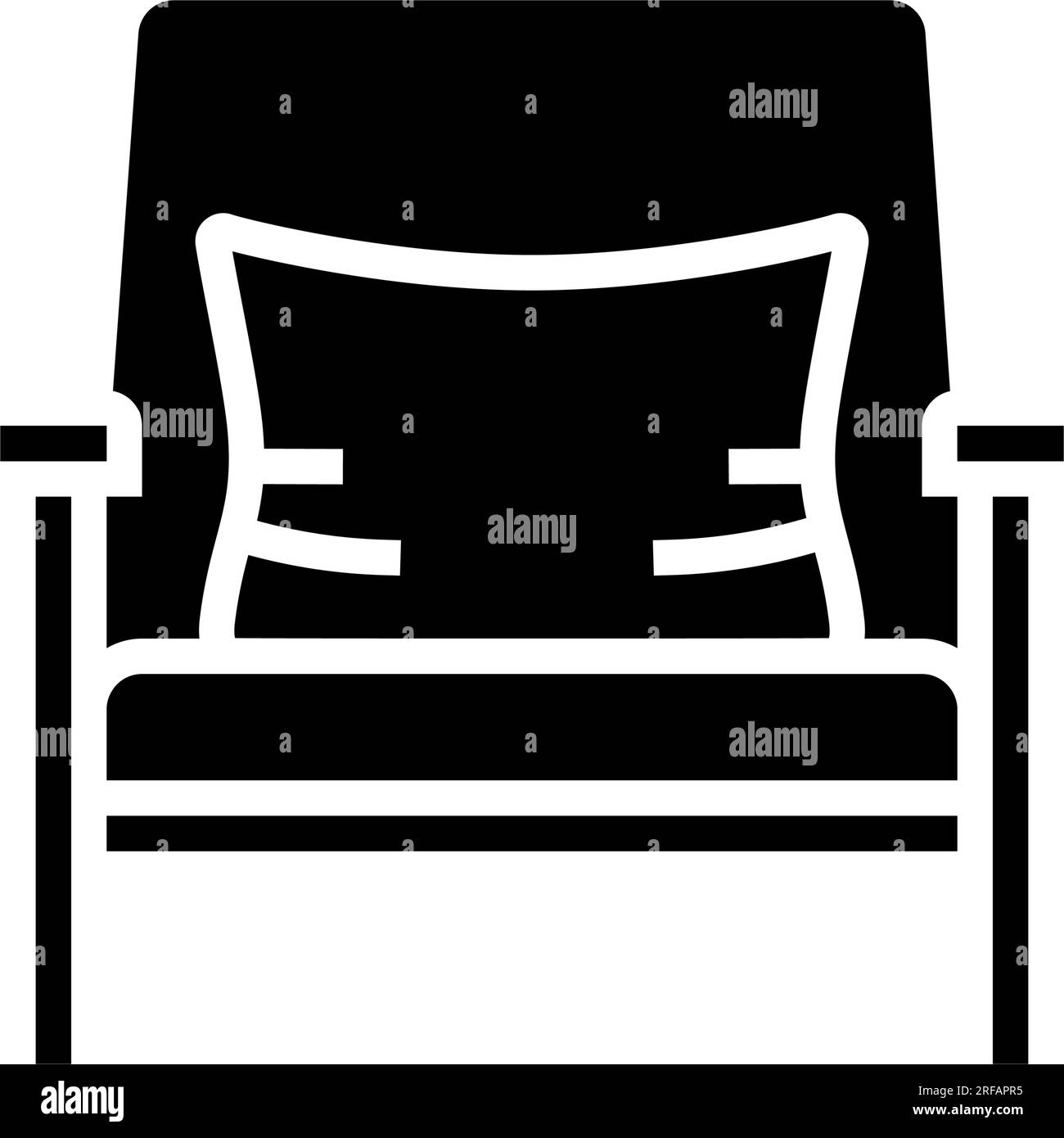 armchair minimalistic stylish glyph icon vector illustration Stock ...