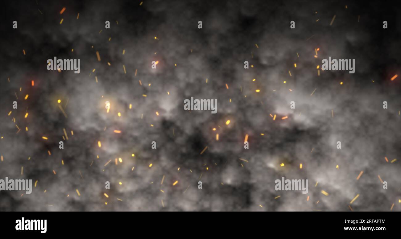 Abstract dark glitter fire particle hi-res stock photography and images ...