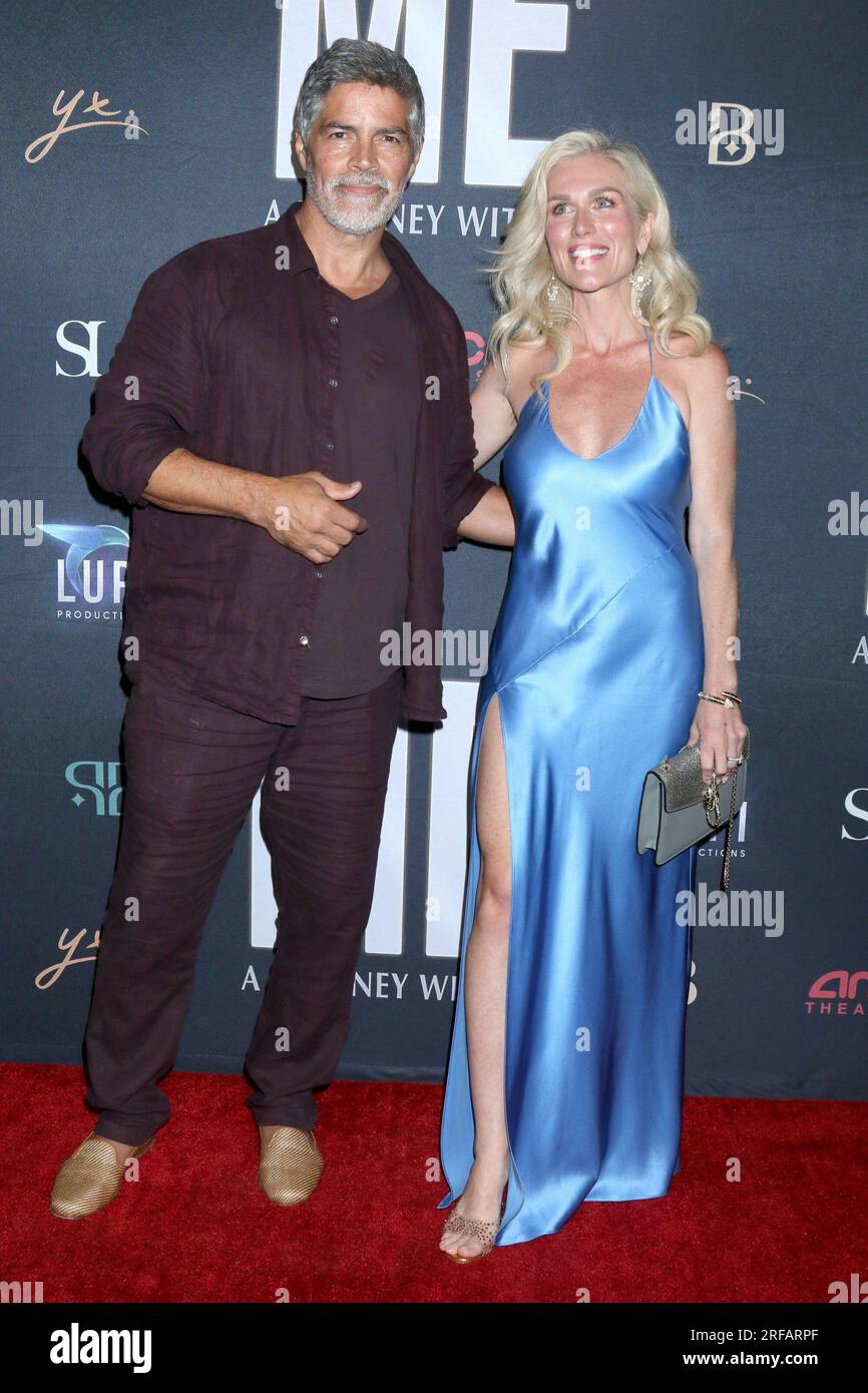 Los Angeles, CA. 1st Aug, 2023. Esai Morales, Ludmila Dayer at arrivals for ME Premiere, AMC Pacific Theaters at The Grove, Los Angeles, CA August 1, 2023. Credit: Priscilla Grant/Everett Collection/Alamy Live News Stock Photo