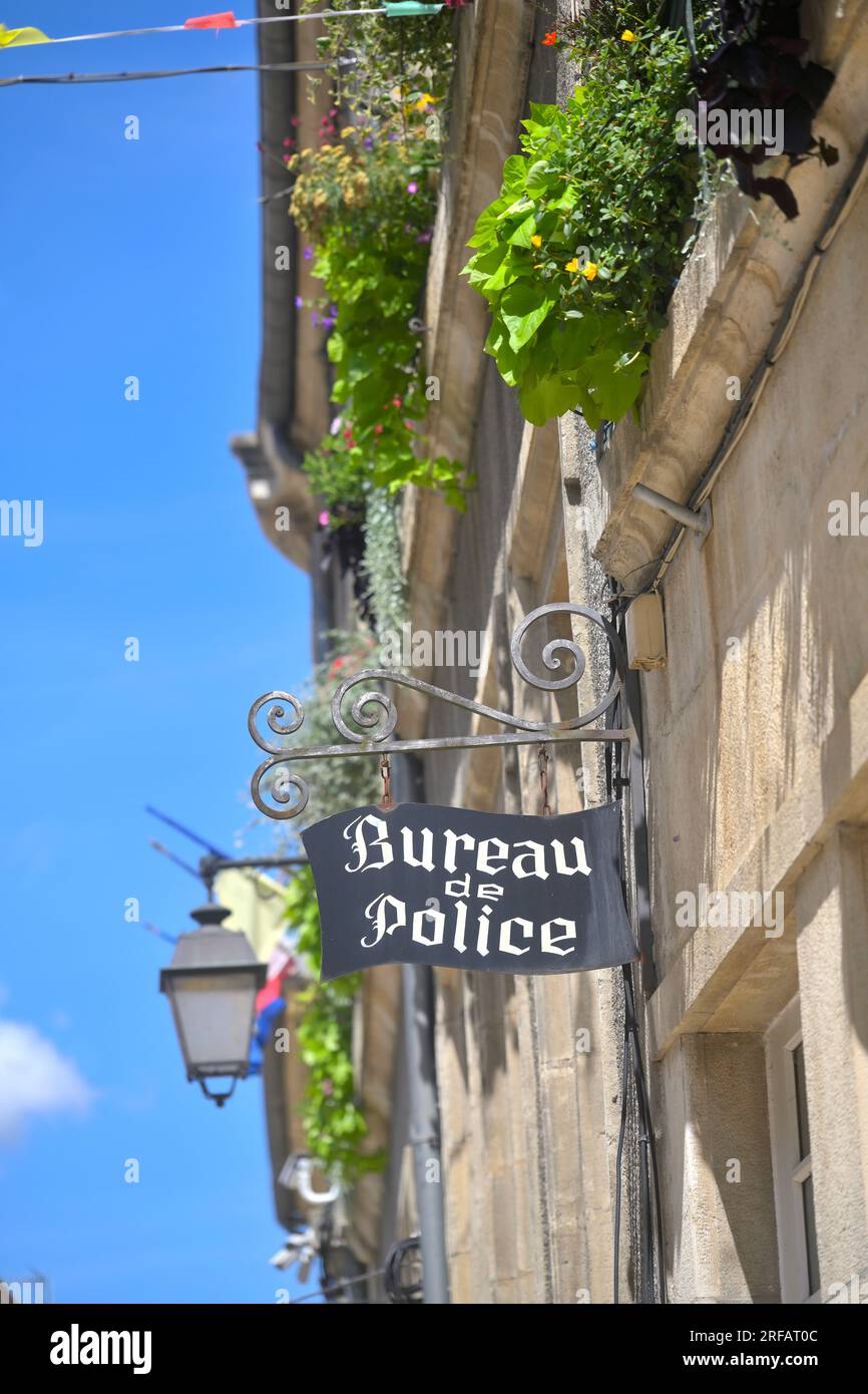 The medieval town of Avallon, FR Stock Photo