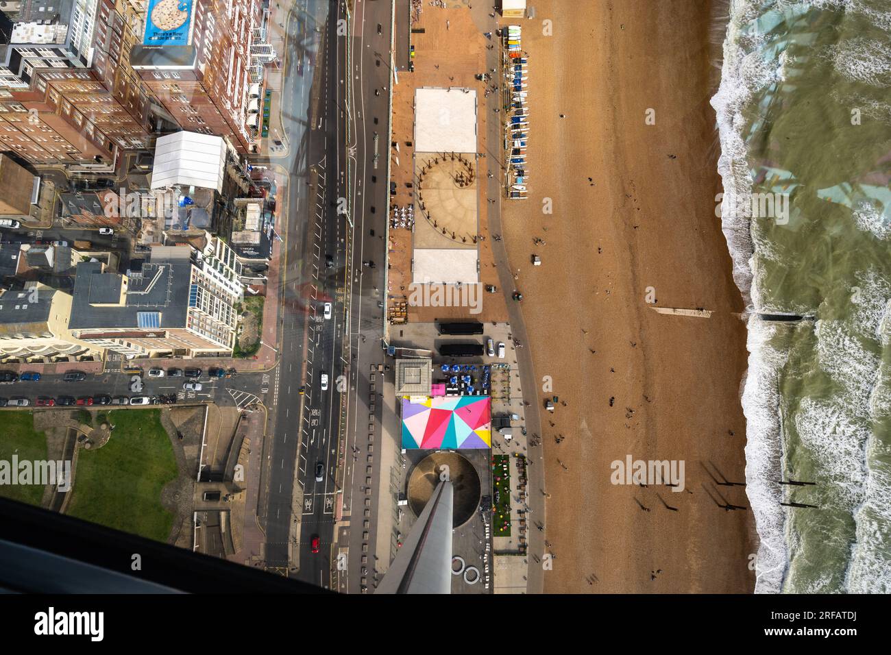 August 1st 2023 View from the pod of the new Roller Rink at Brighton