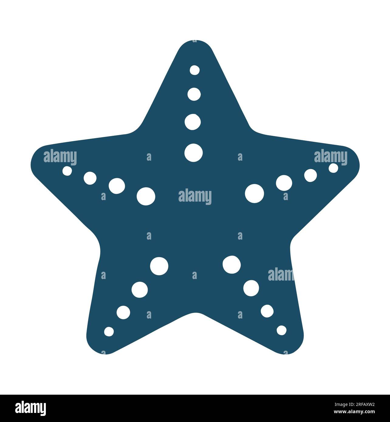 Starfish on white background. Isolated illustration Stock Photo - Alamy