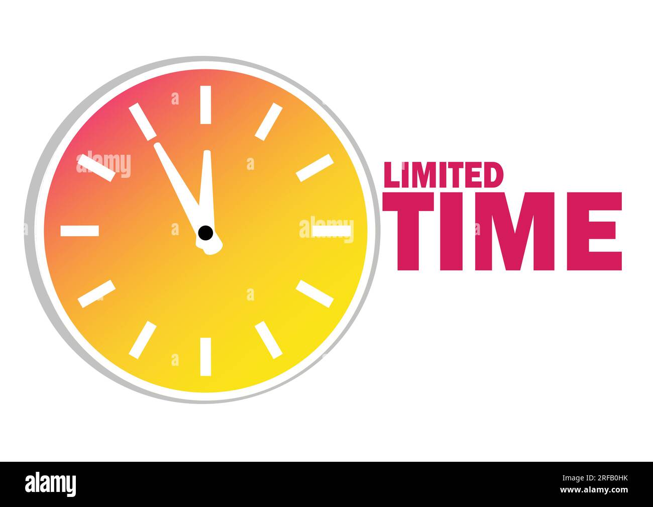 Limited Offer Labels. Alarm clock countdown logo. Limited time offer badge.  Vector illustration Stock Vector Image & Art - Alamy