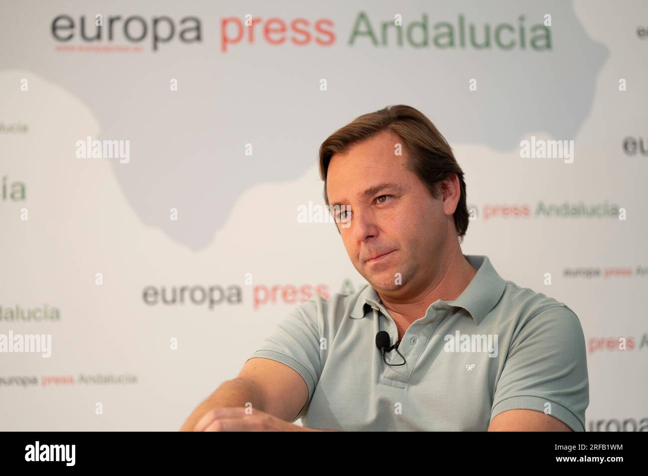 The Secretary General of the Andalusian PP, Antonio Repullo, during the