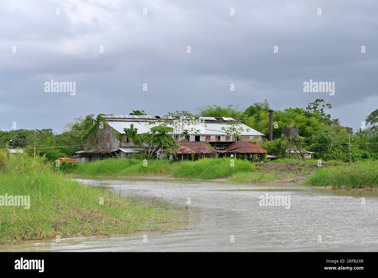 Abandoned coffee factory on Peperpot, one of the oldest plantations of ...