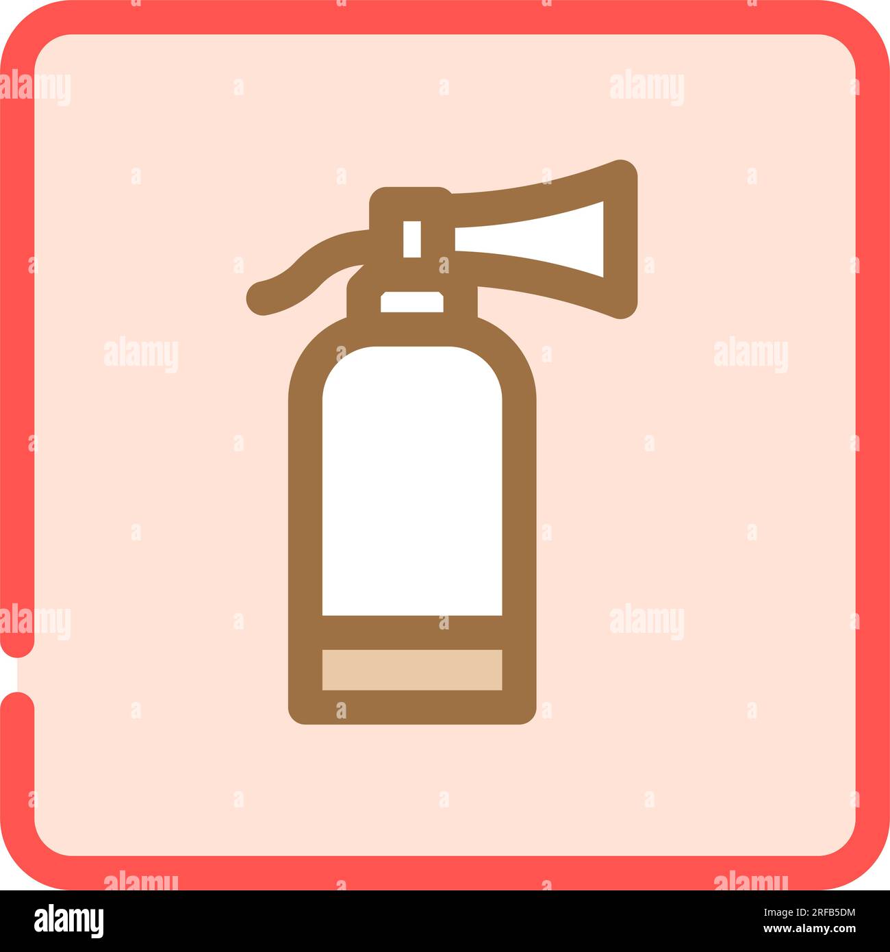 fire extinguisher color icon vector illustration Stock Vector Image ...