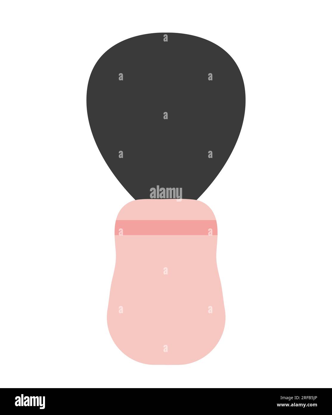 Flat style shaving brush Stock Vector
