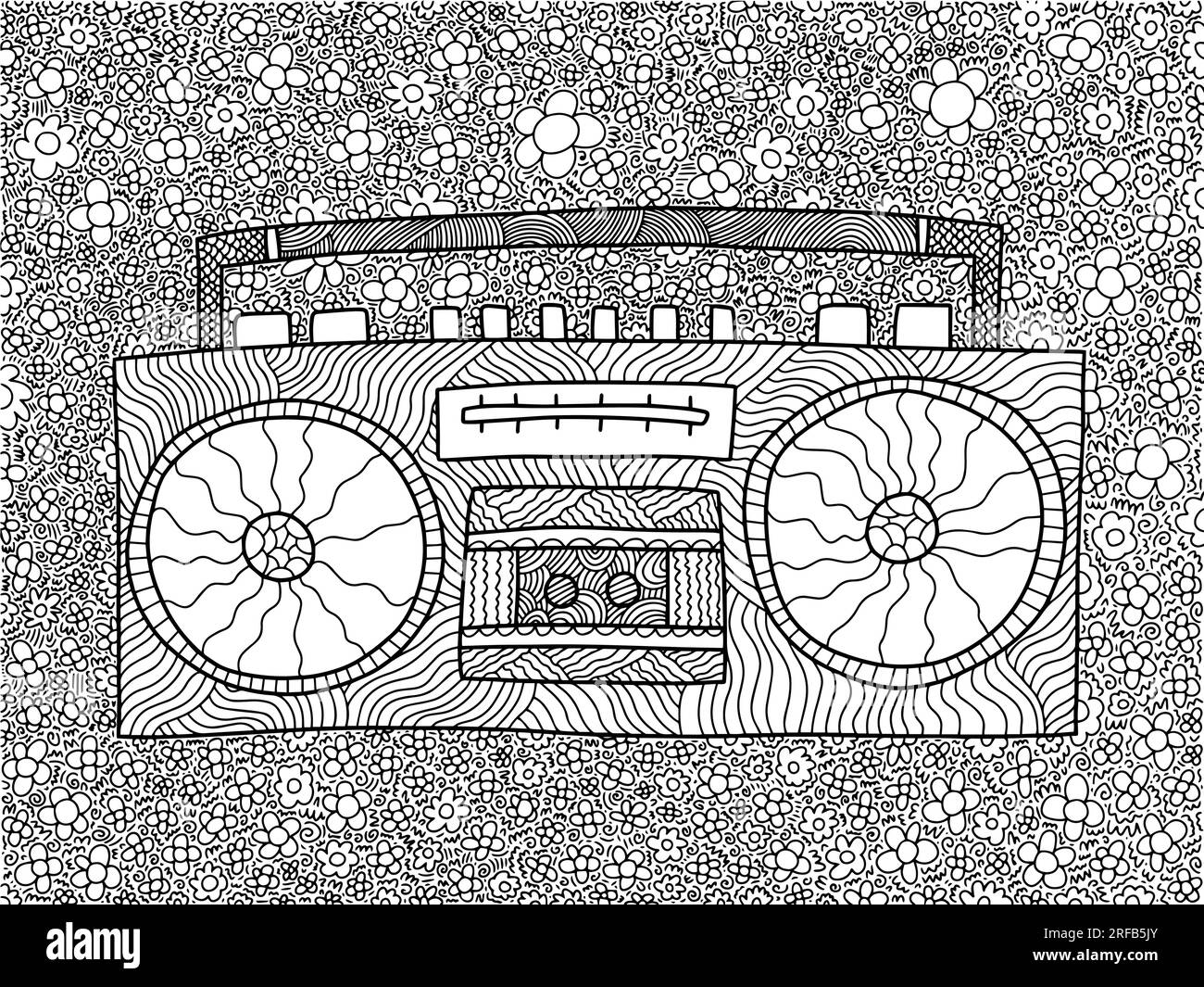 Retro Tape Recorder Coloring Page Stock Vector Image Art Alamy retro-tape-recorder-coloring-page-stock-vector-image-art-alamy