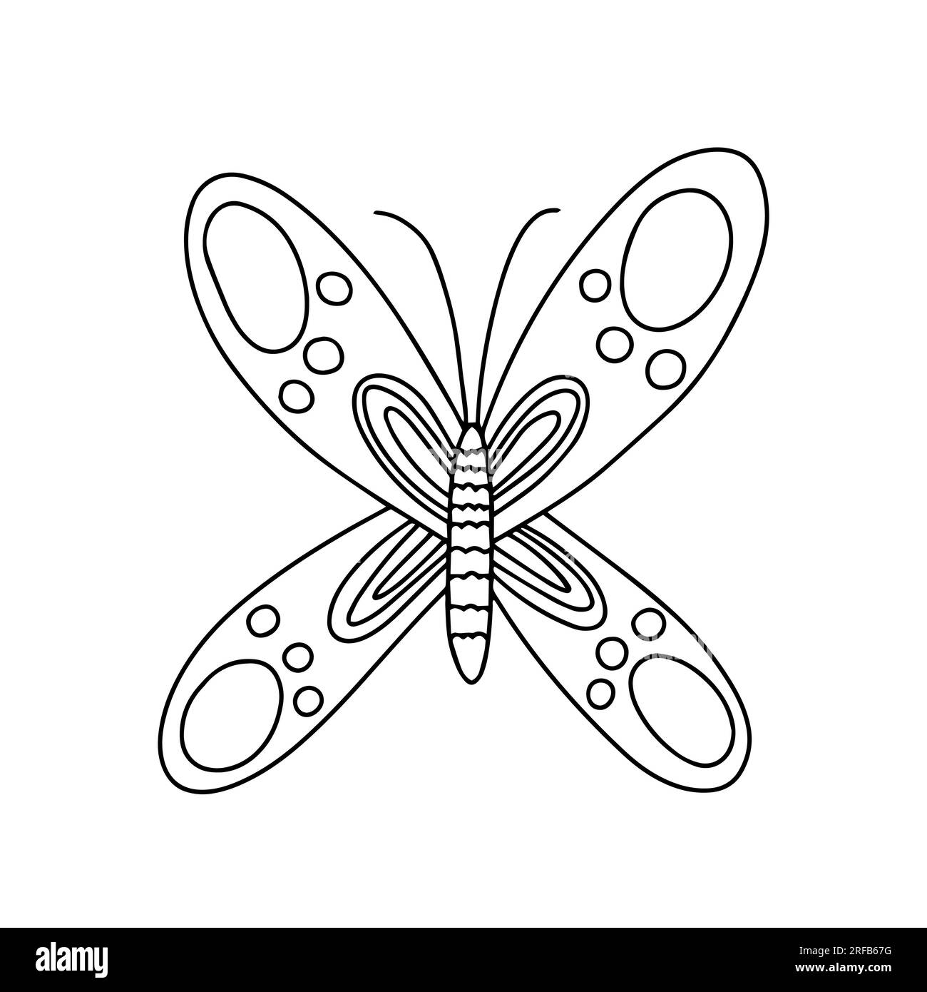 Butterfly Nets Catching Butterflies Vector Black And White Coloring