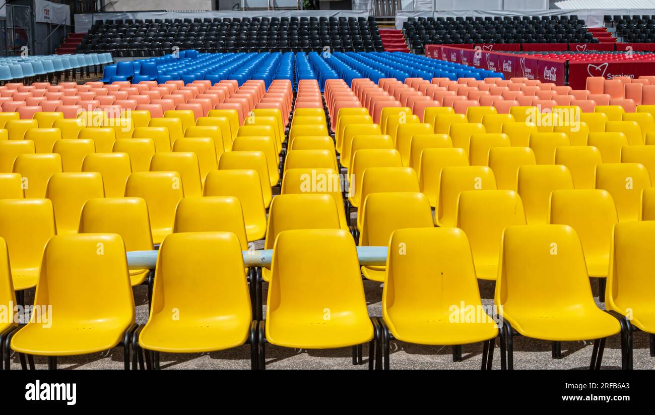 Open air cinema Metalac is prepared for  Sarajevo FIlm Festival 2023 Stock Photo