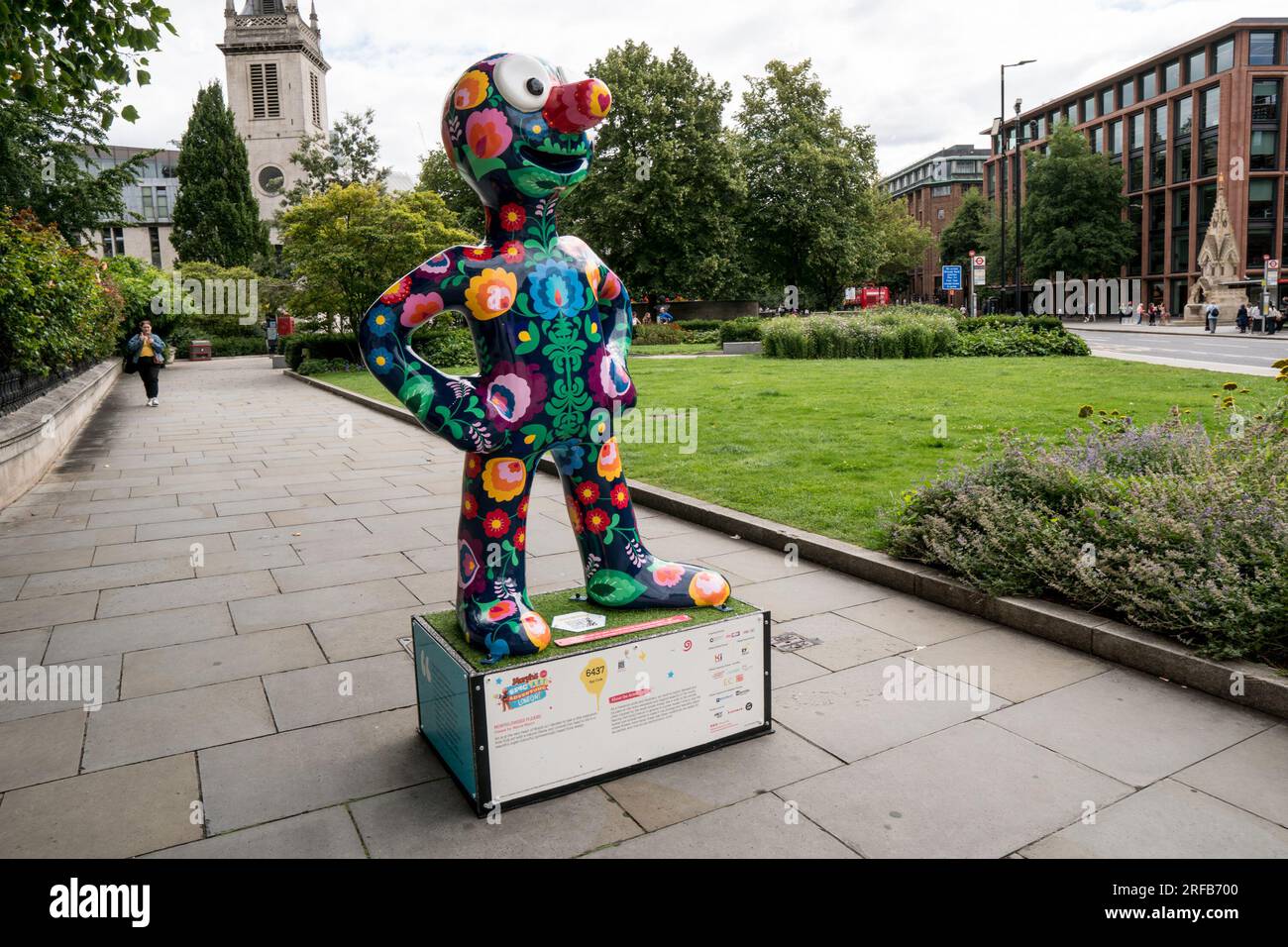 Morph sculture trail around London for kids and families 1st August 2023, Aardman amination made by Nick Park Stock Photo