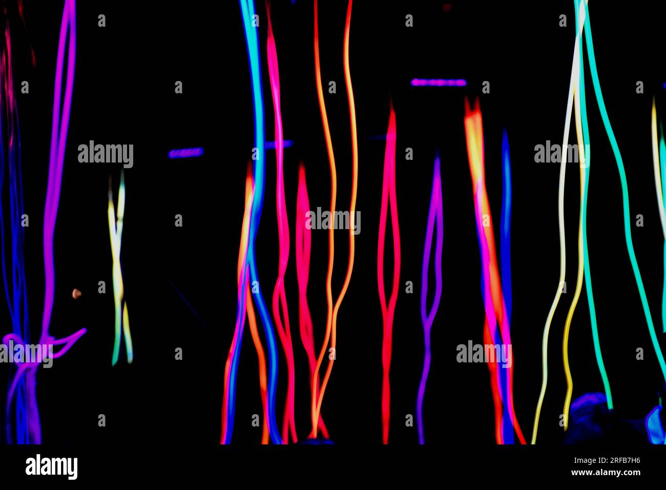 LIT Light Festival Colourful Lights Lines of Light Shiny Disco Balls in
