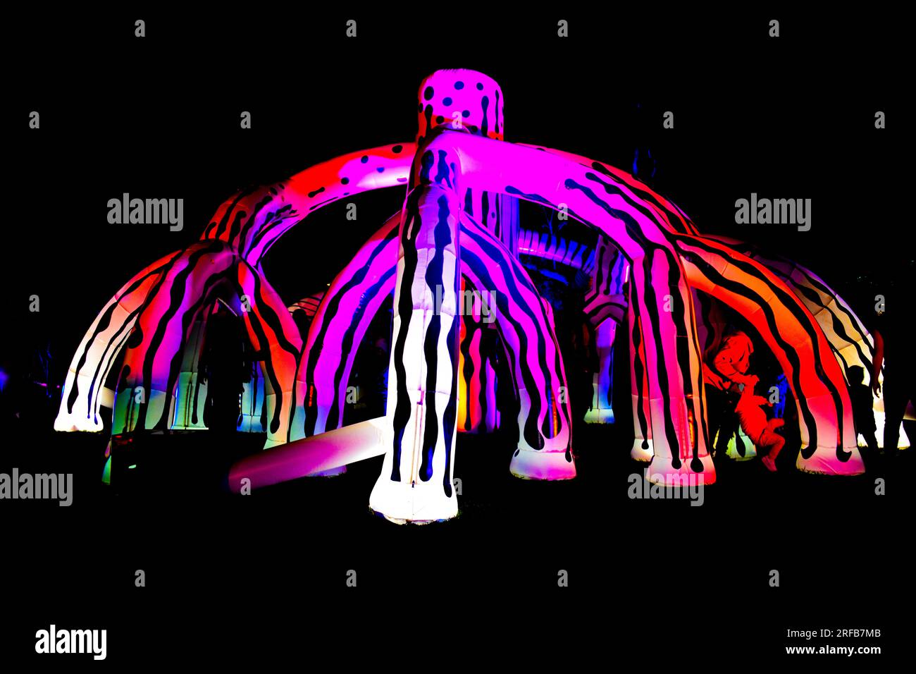 LIT Light Festival Colourful Lights Lines of Light Inflatable