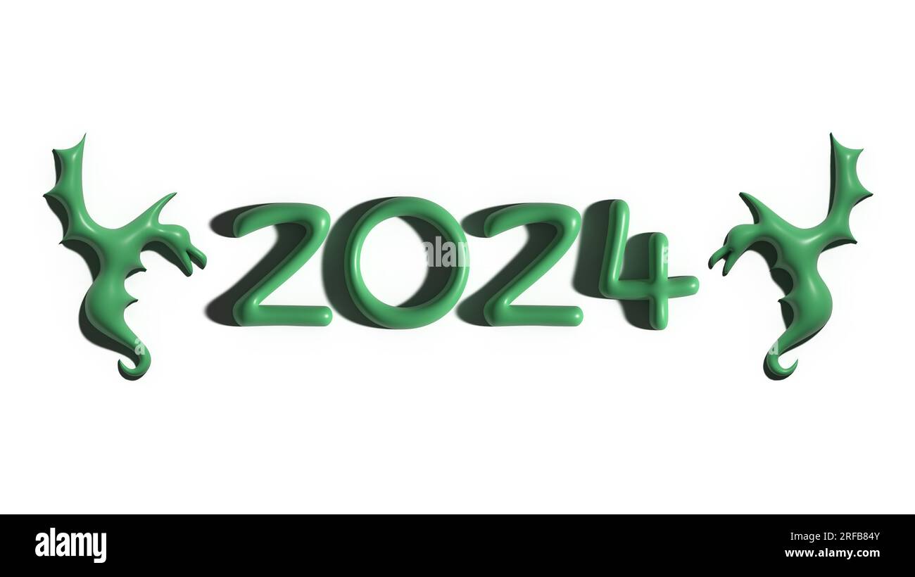 2025 year of dragon 3D rendering Stock Photo Alamy