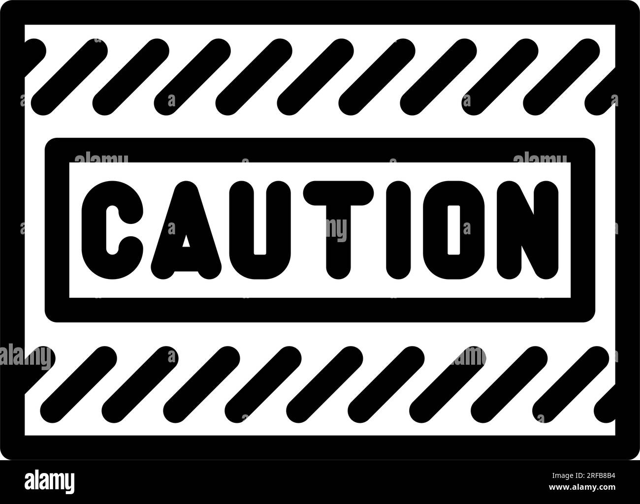 caution alert line icon vector illustration Stock Vector Image & Art ...