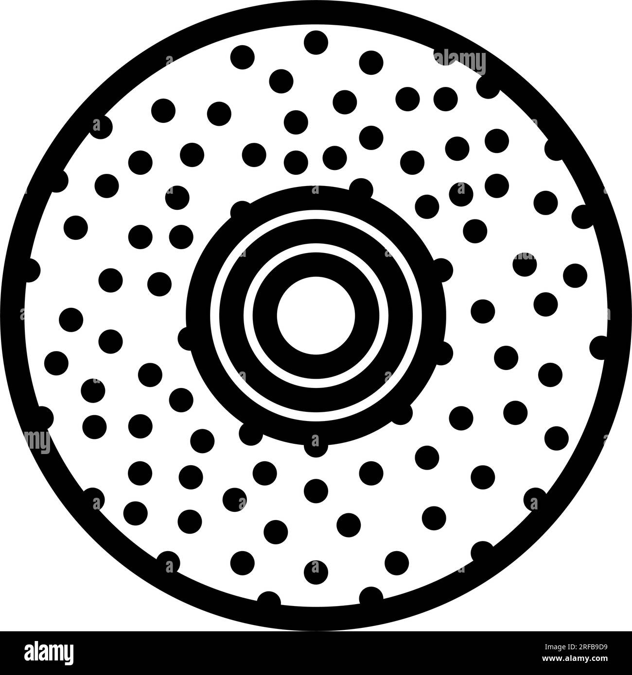 grinding wheel manufacturing engineer line icon vector illustration