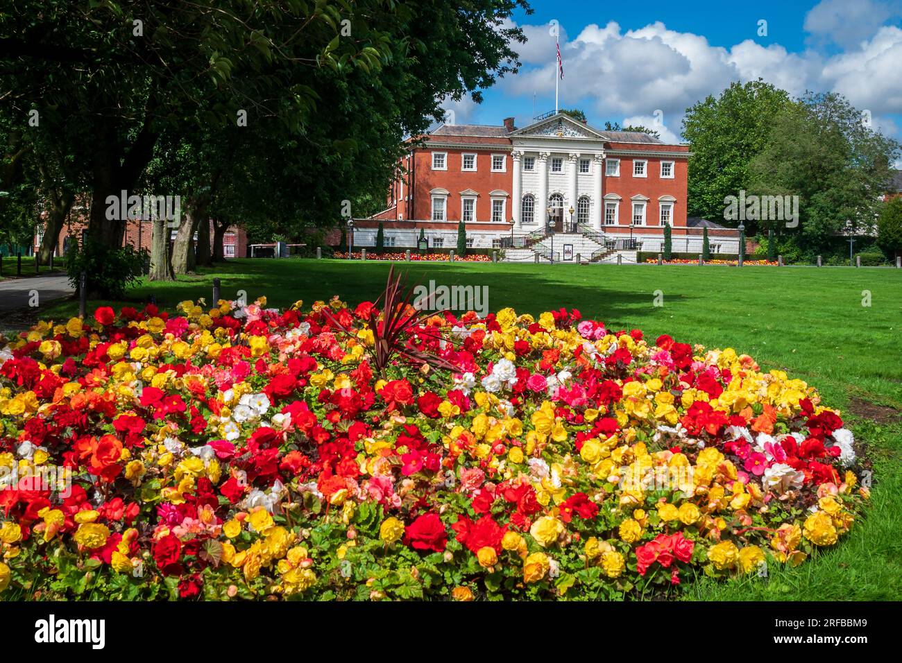 Warrington Town Hall. The hall was designed by James Gibbs and built in