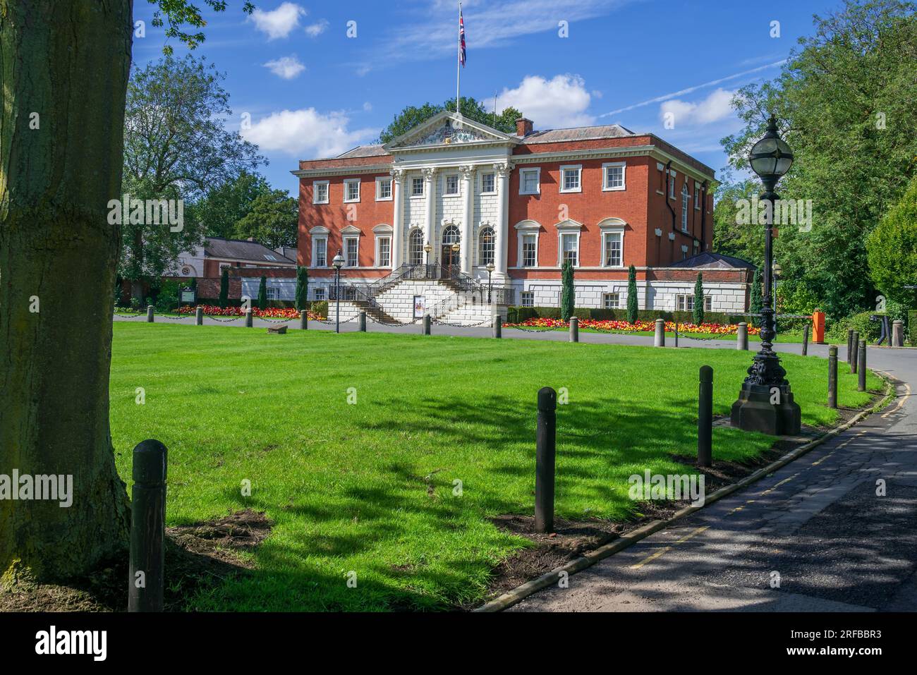 Warrington Town Hall. The hall was designed by James Gibbs and built in 1750 for Thomas Patten, Esq., it is also known as Bank Hall. Stock Photo