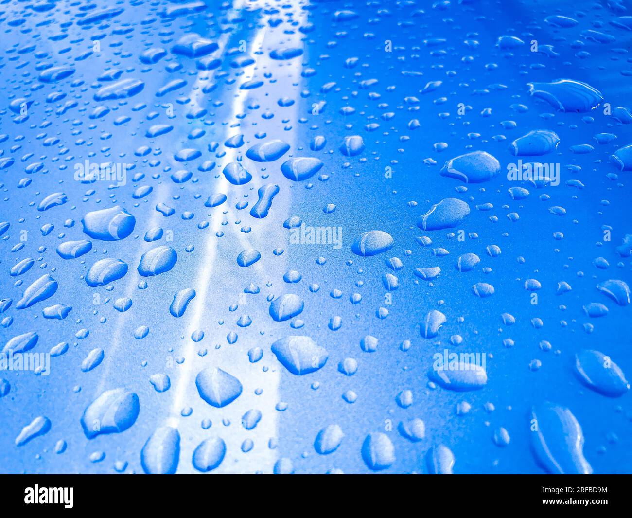 Droplets on car coloring background Stock Photo
