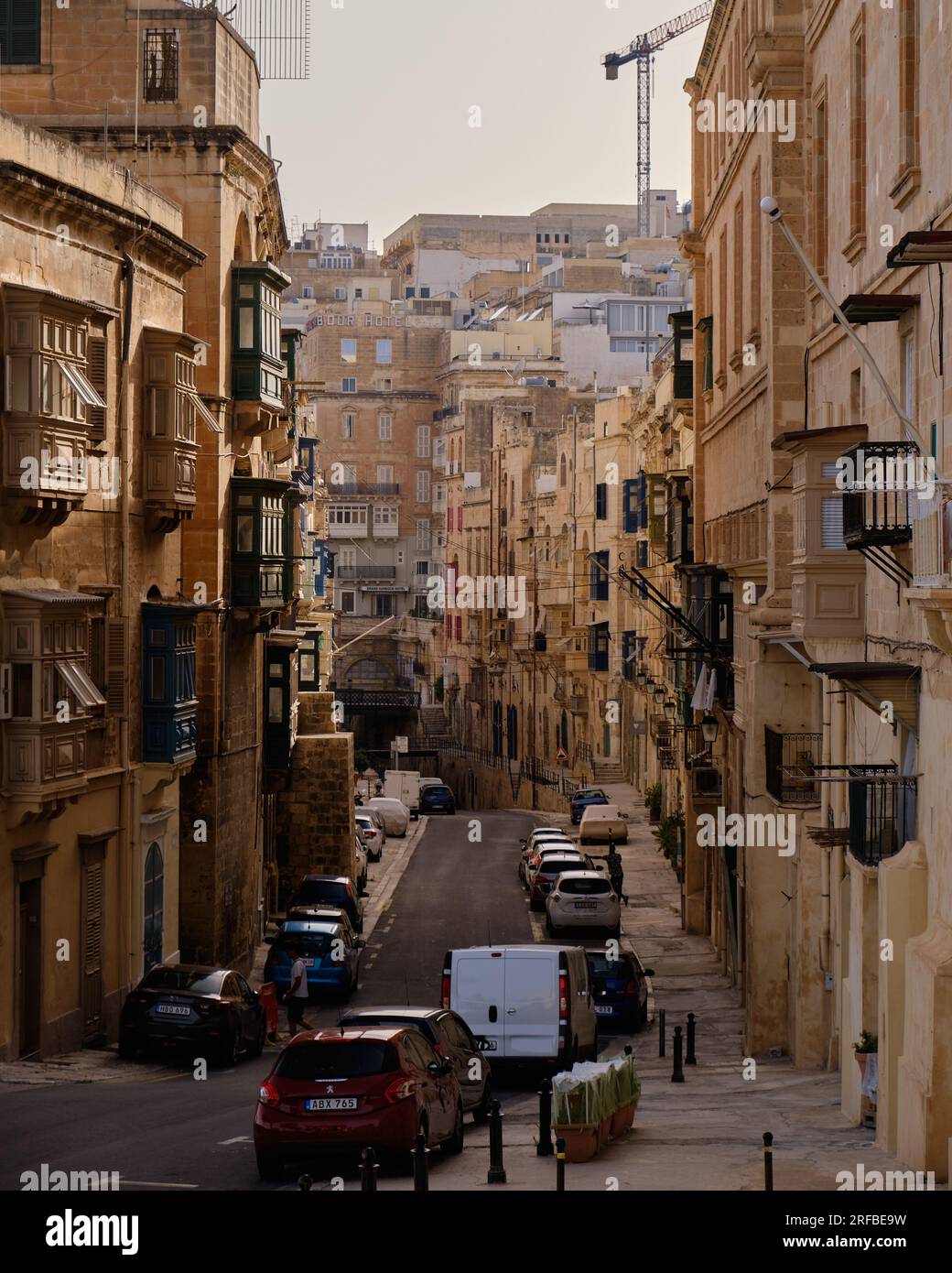 Streets of La Valletta Stock Photo
