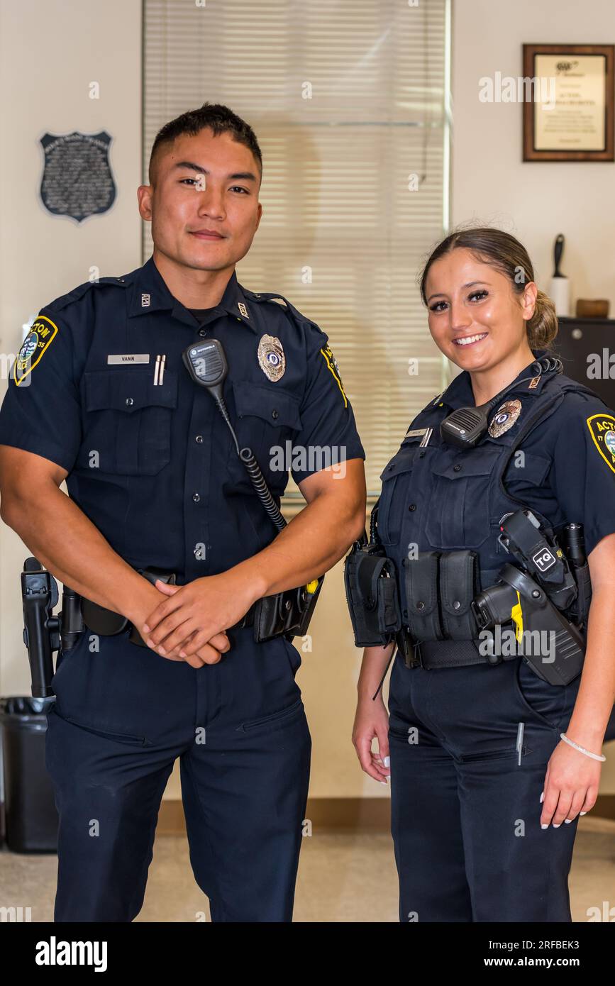 Acton Police’s National Night Out event Stock Photo Alamy