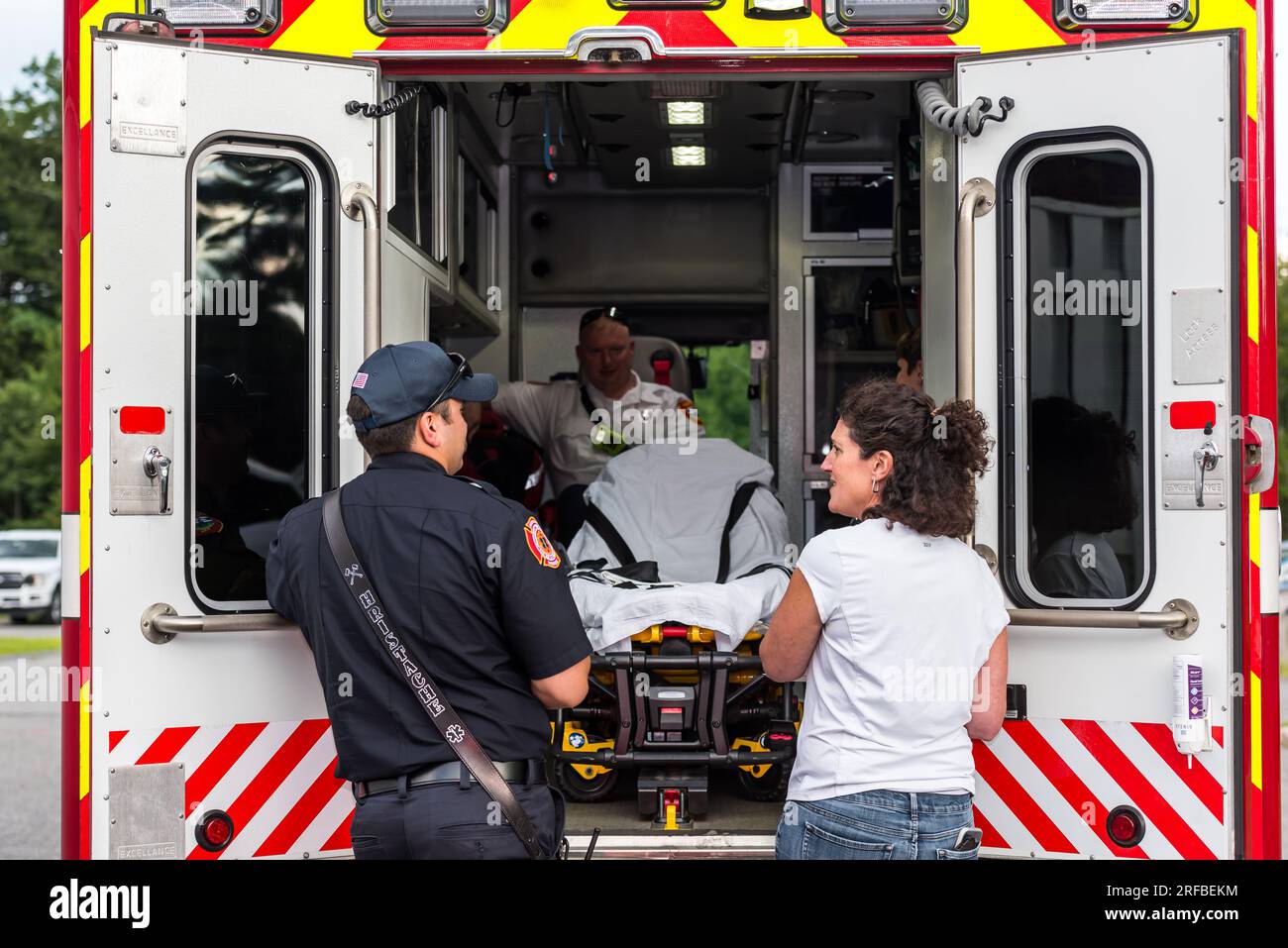 Acton Police’s National Night Out event Stock Photo Alamy