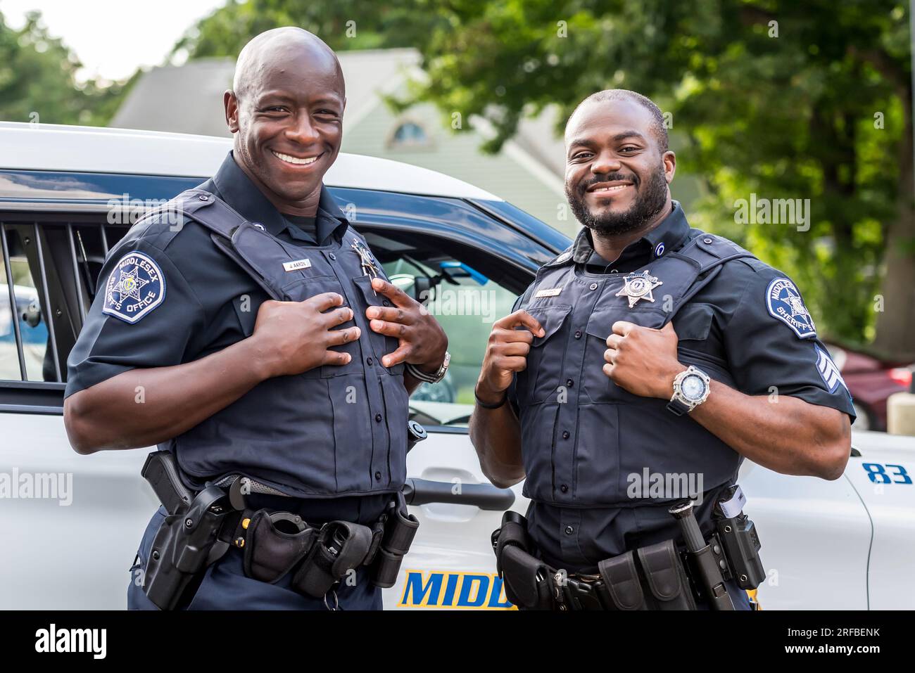 Officers from Middlesex Sheriff’s Office at Acton Police’s National