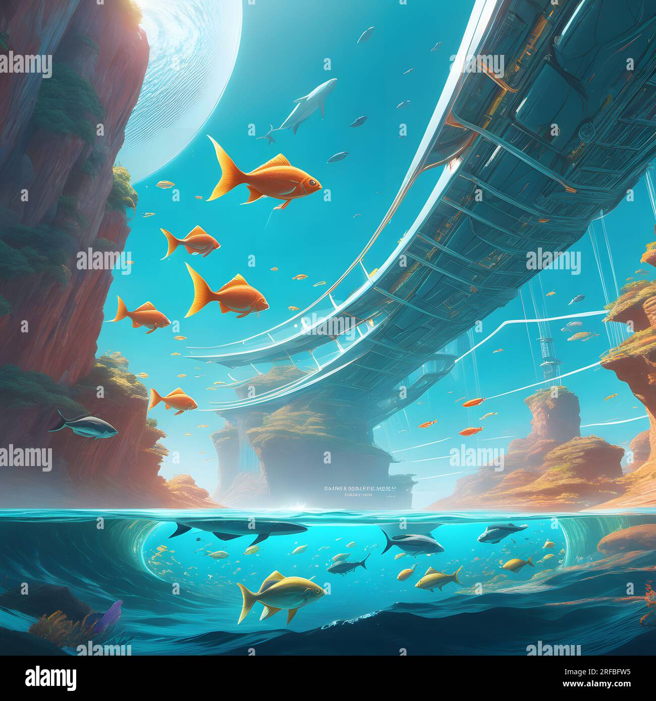 colorful fish swim in swarms in the sea Stock Photo - Alamy
