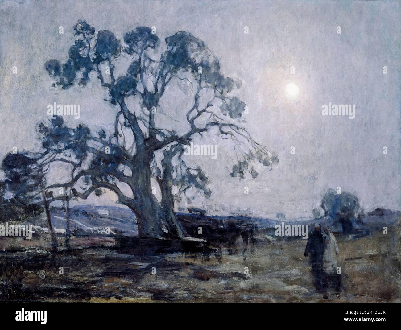 Henry Ossawa Tanner, Abraham's Oak, landscape painting in oil on canvas, 1905 Stock Photo