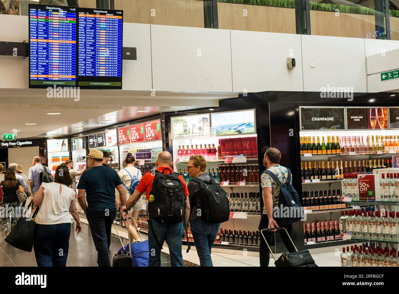 Duty Free Area, Bristol International Airport, UK Stock Photo Alamy