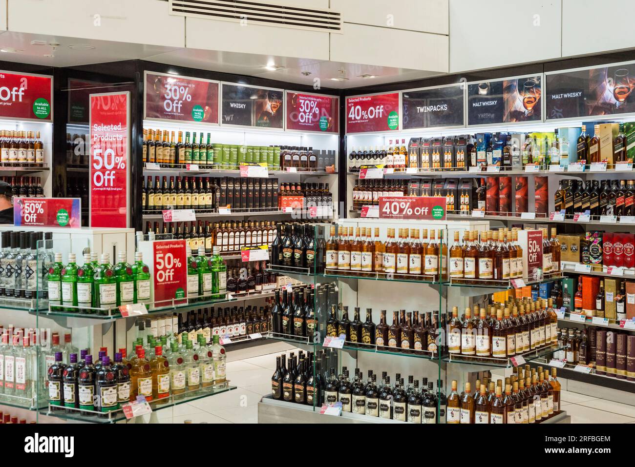 Duty Free Area, Bristol International Airport, UK Stock Photo Alamy