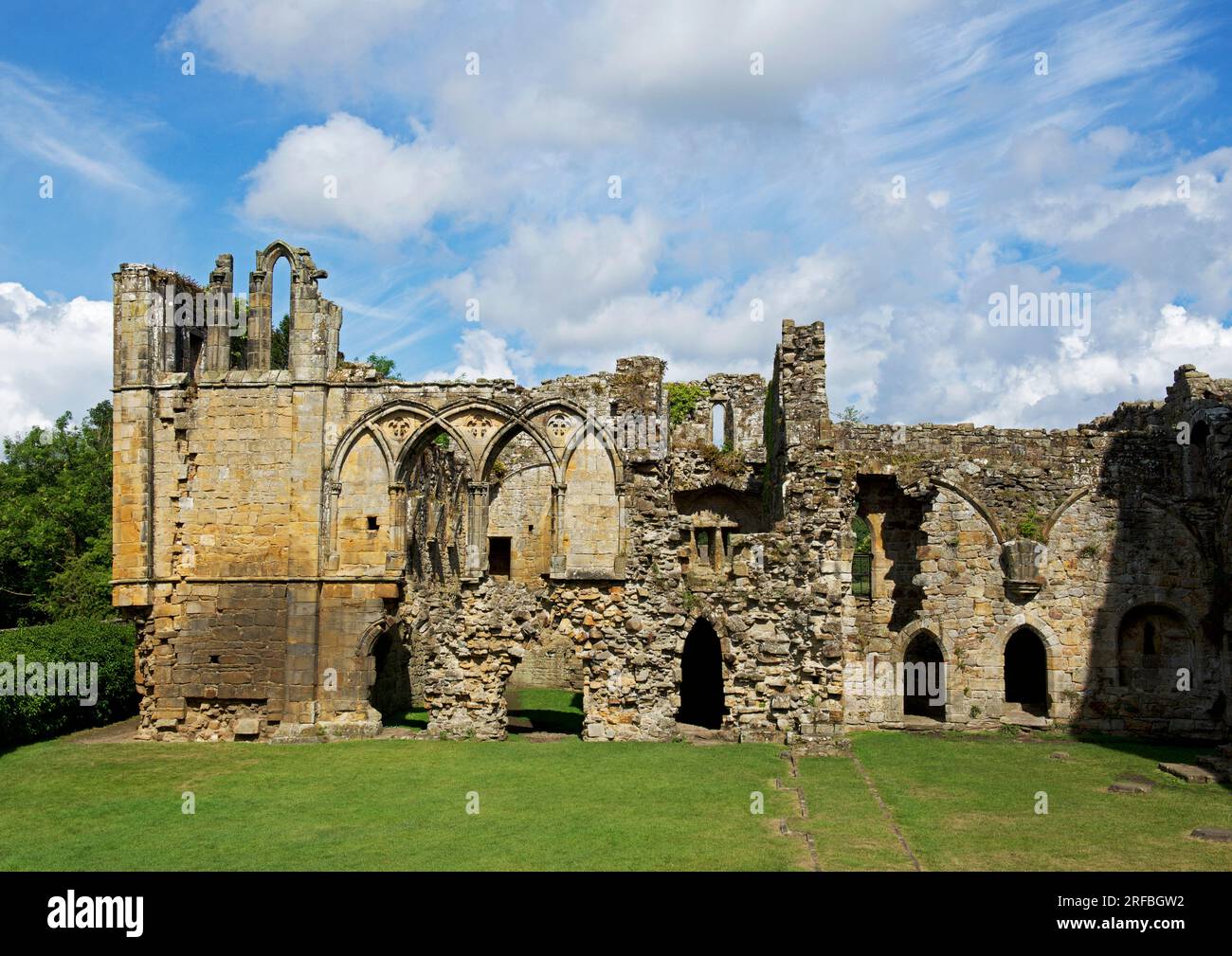 Easby Abbey, near Richmond, North Yorkshire, England UK Stock Photo Alamy