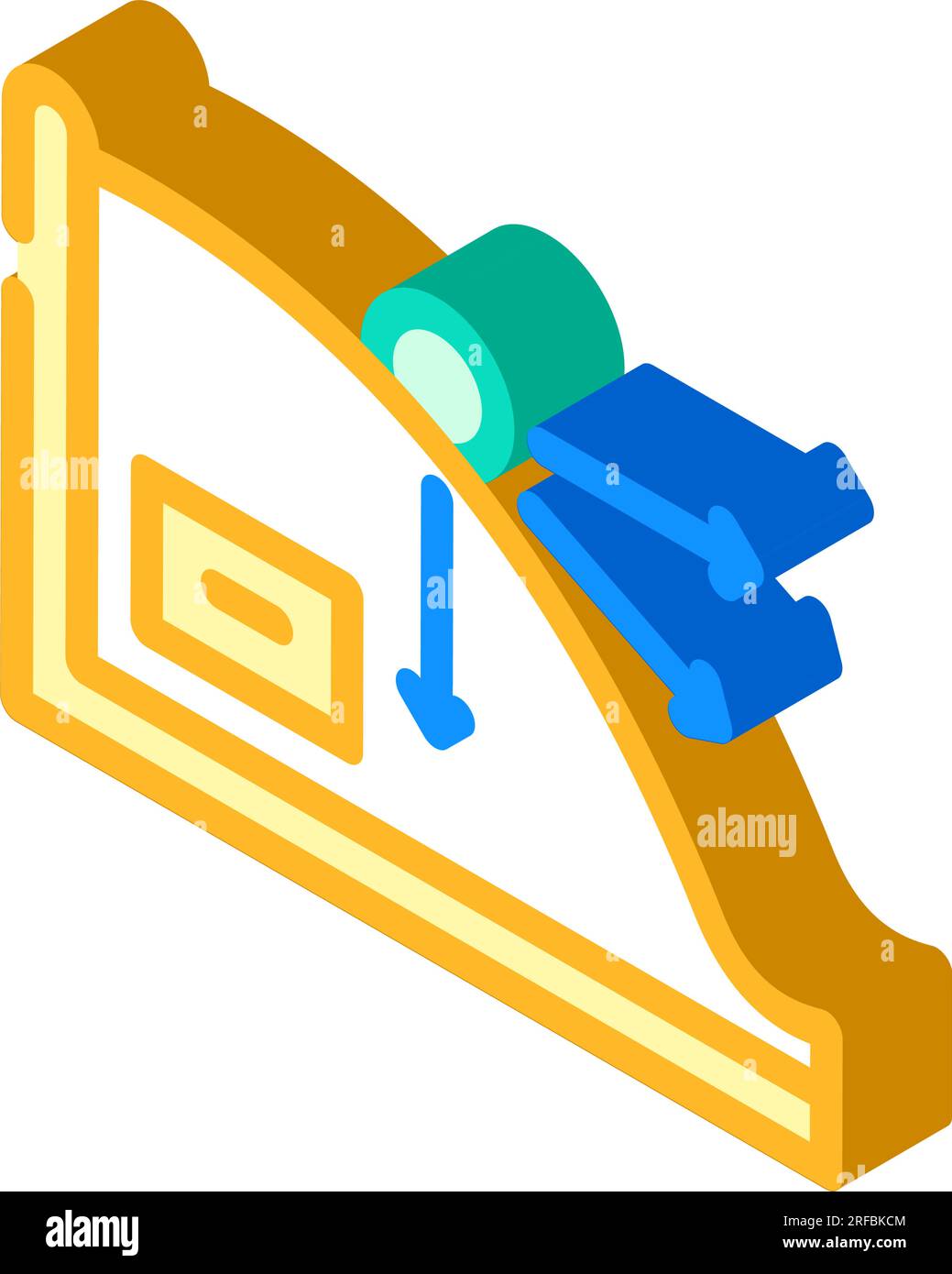 kinematics theory mechanical engineer isometric icon vector