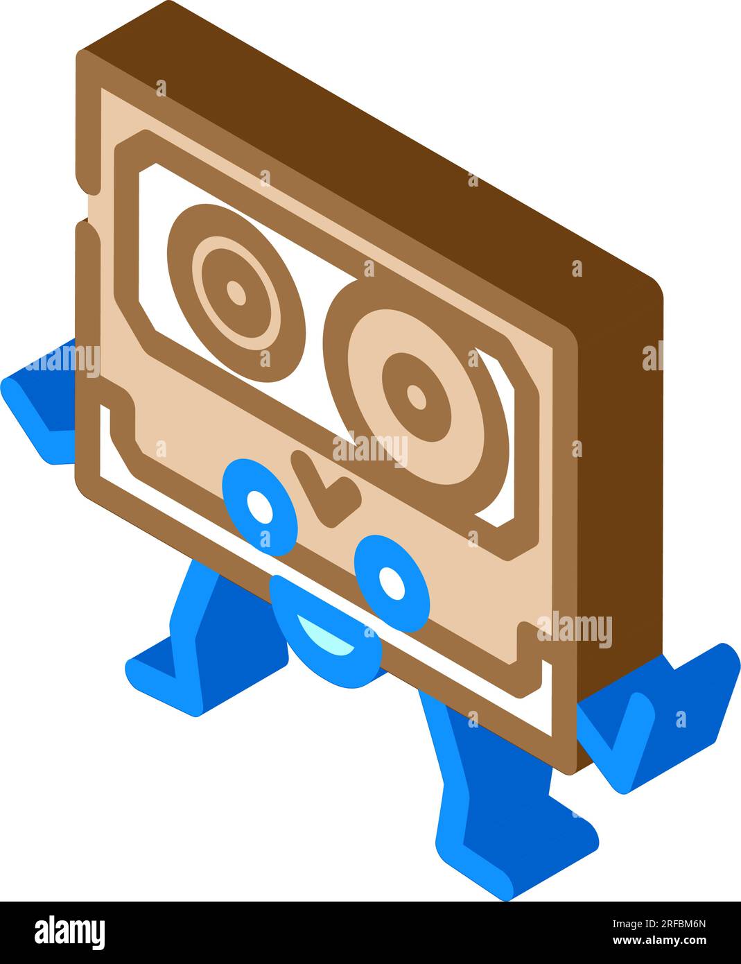 Audio cassette icon symbol 3d Stock Vector Images - Alamy