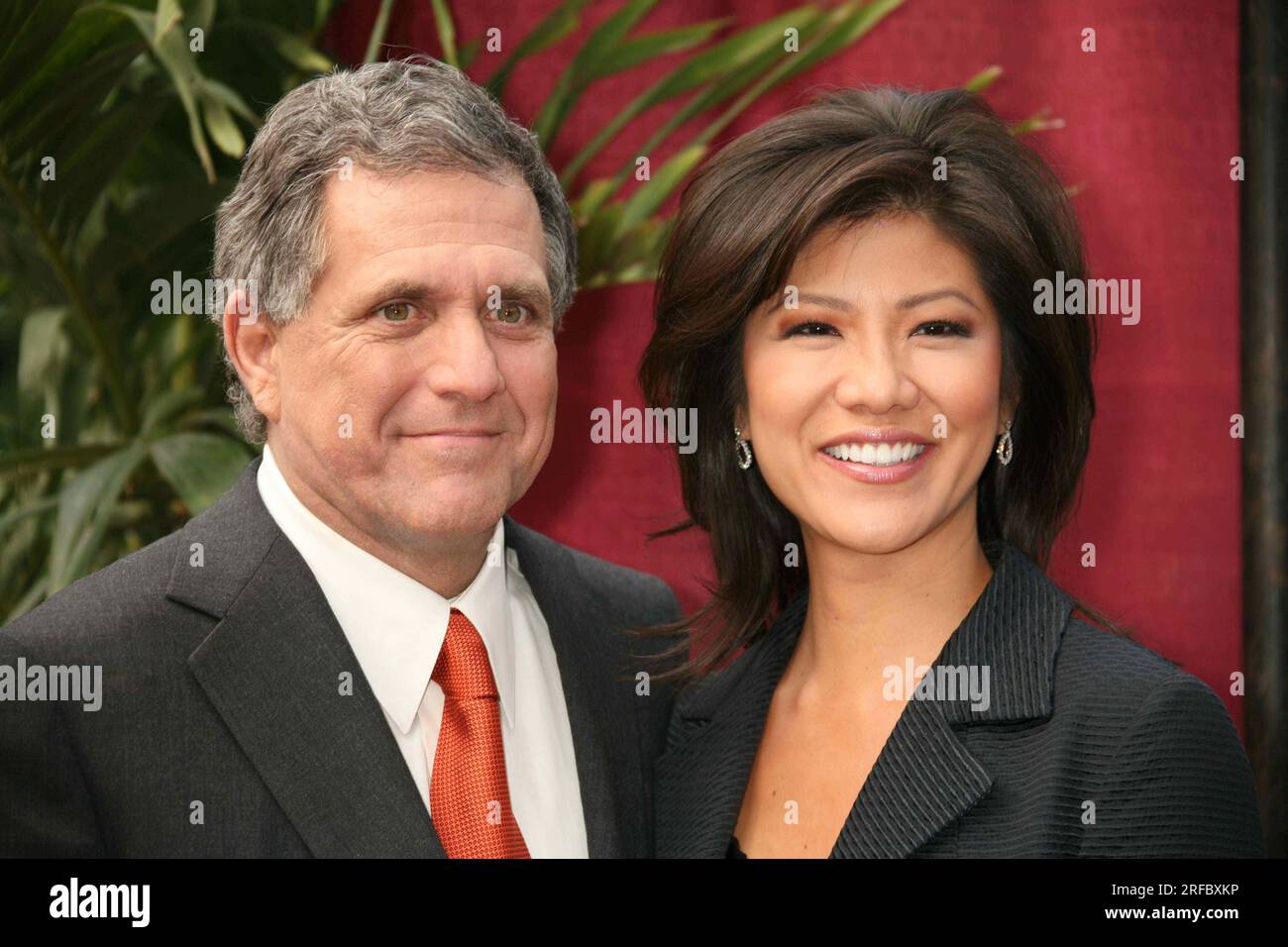 Leslie Moonves and Julie Chen attend the CBS Upfront at Tavern on the(02)