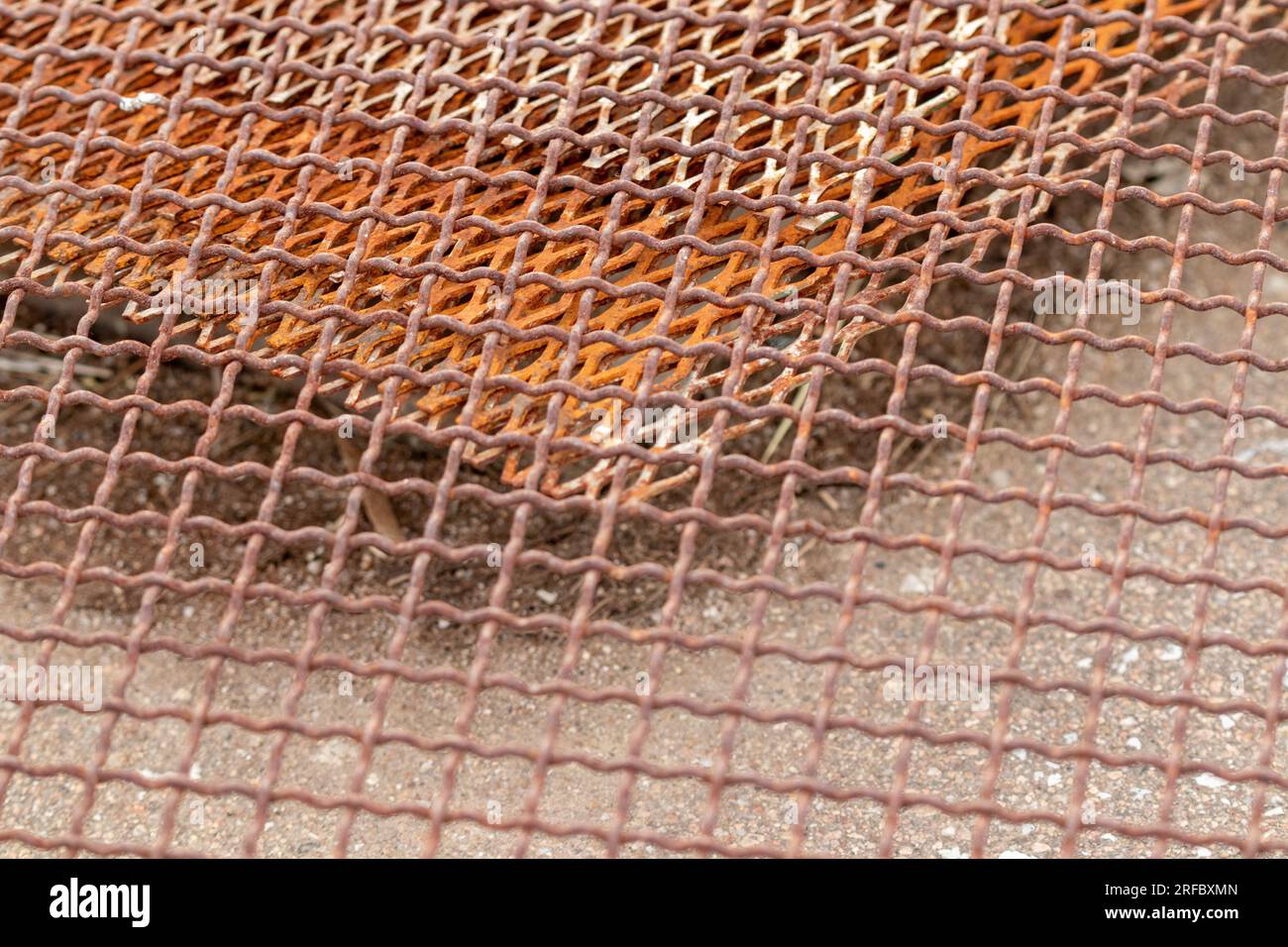 Iron Mesh grading rustic background outside rusty . High quality photo Stock Photo