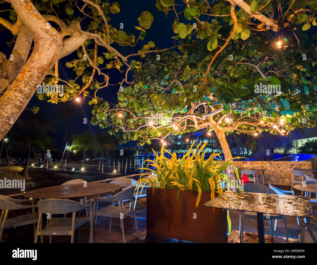 Grand Cayman, Cayman Islands, May 26th, 2023, view of Agua restaurant