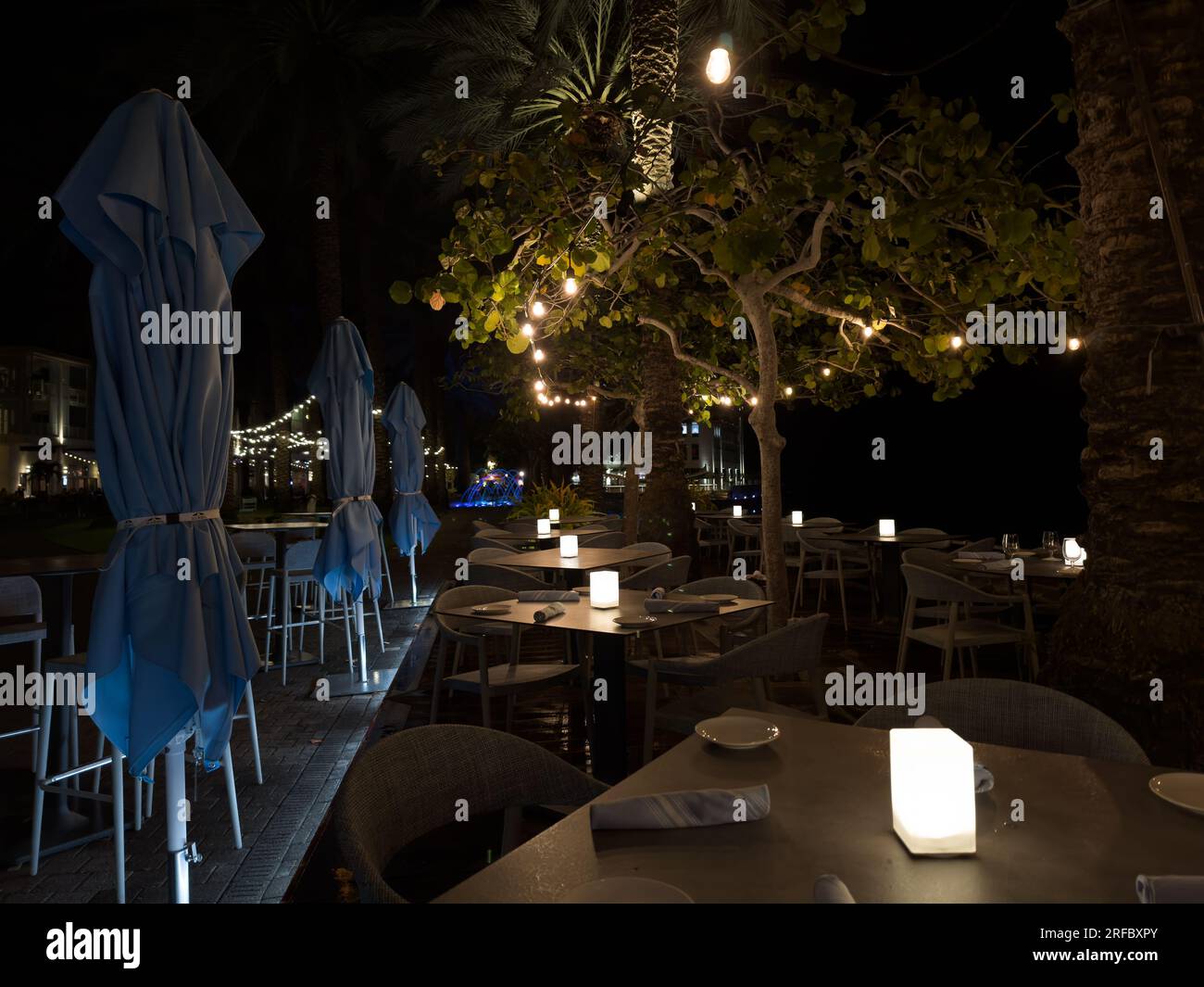 Grand Cayman, Cayman Islands, May 26th, 2023, view of Agua restaurant