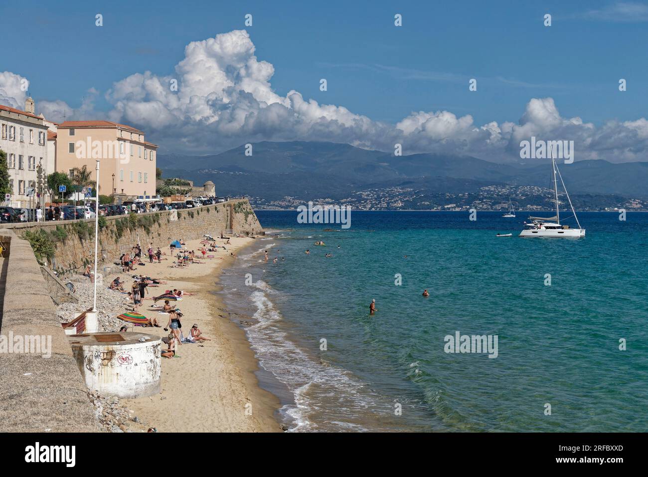 Ajaccio, Strand, Korsika, Frankreich, Europa Stock Photo